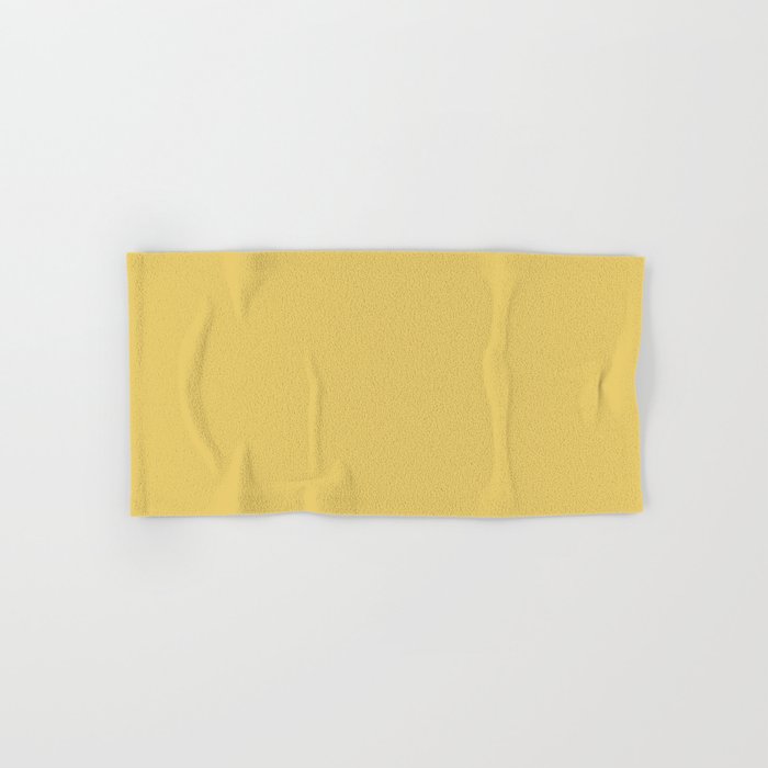 Muted Mustard Yellow Solid Colour Bath Towel Gallery Image 1