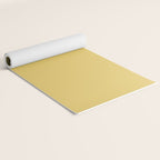 Muted Mustard Yellow Solid Colour Yoga Mat Gallery Image 2