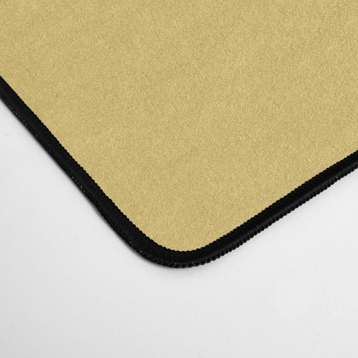 Muted Mustard Yellow Solid Colour Desk Mat Gallery Image 4
