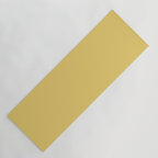 Muted Mustard Yellow Solid Colour Yoga Mat Gallery Image 1