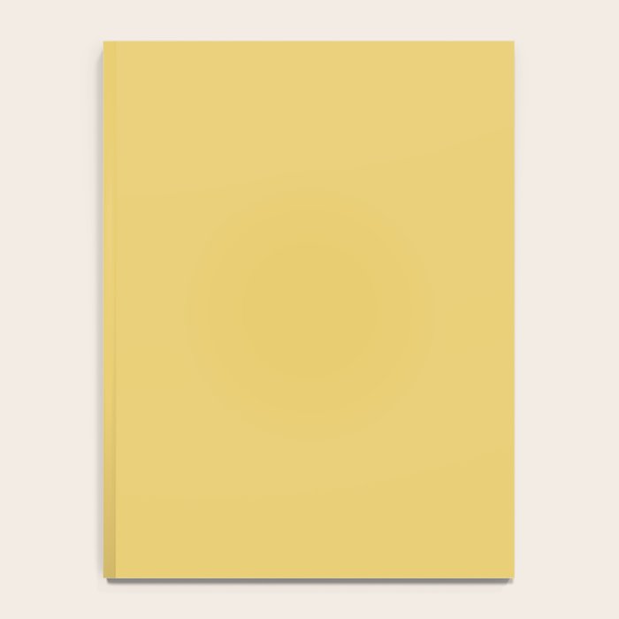 Muted Mustard Yellow Solid Colour Notebook Gallery Image 4