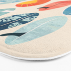 Surfboard white  Bath Mat Gallery Image 3