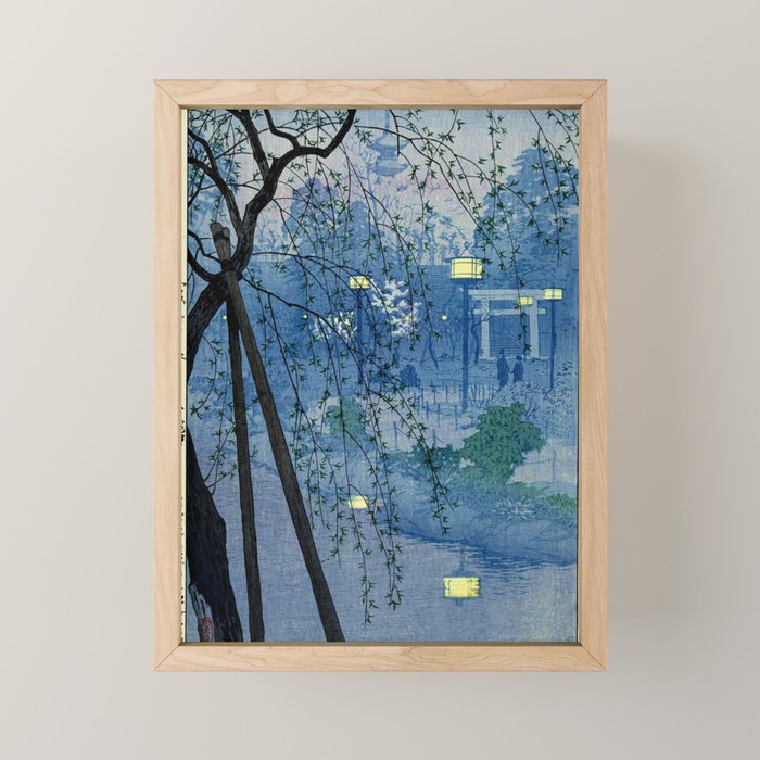 Shinobazu Pond Kasamatsu Shiro Mini Art Print Gallery Image 1