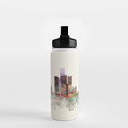 detroit michigan skyline Water Bottle Gallery Image 2