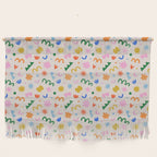 Fun colorful abstract organic shape art pattern Wall Hanging Gallery Image 1