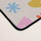 Fun colorful abstract organic shape art pattern Desk Mat Gallery Image 4