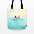 Wait for your perfect wave C Tote Bag Gallery Image 1