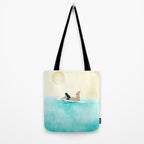 Wait for your perfect wave C Tote Bag Gallery Image 2