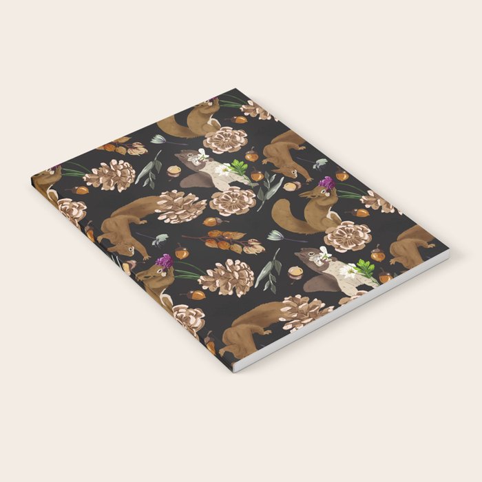 Squirrel flowering dark meadow Notebook Gallery Image 1