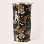 Squirrel flowering dark meadow Travel Mug Gallery Image 1