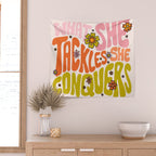 What She Tackles She Conquers Wall Tapestry Gallery Image 2