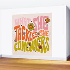 What She Tackles She Conquers Wall Mural Gallery Image 2