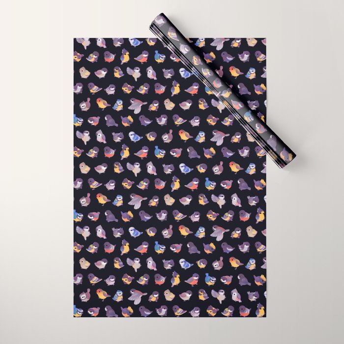 Tit - dark Wrapping Paper Gallery Image 1