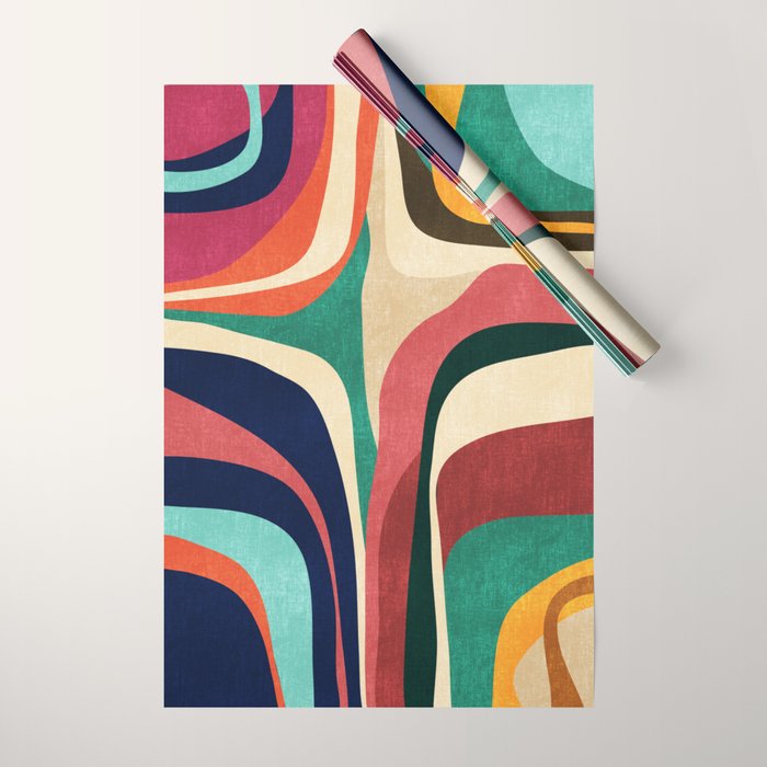 Impossible contour map Wrapping Paper Gallery Image 1