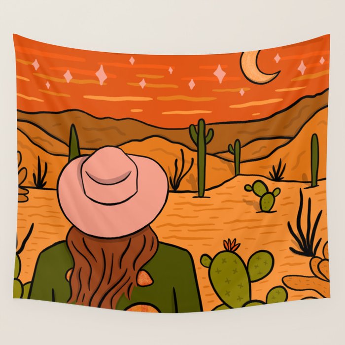 Desert Girl Wall Tapestry Gallery Image 4