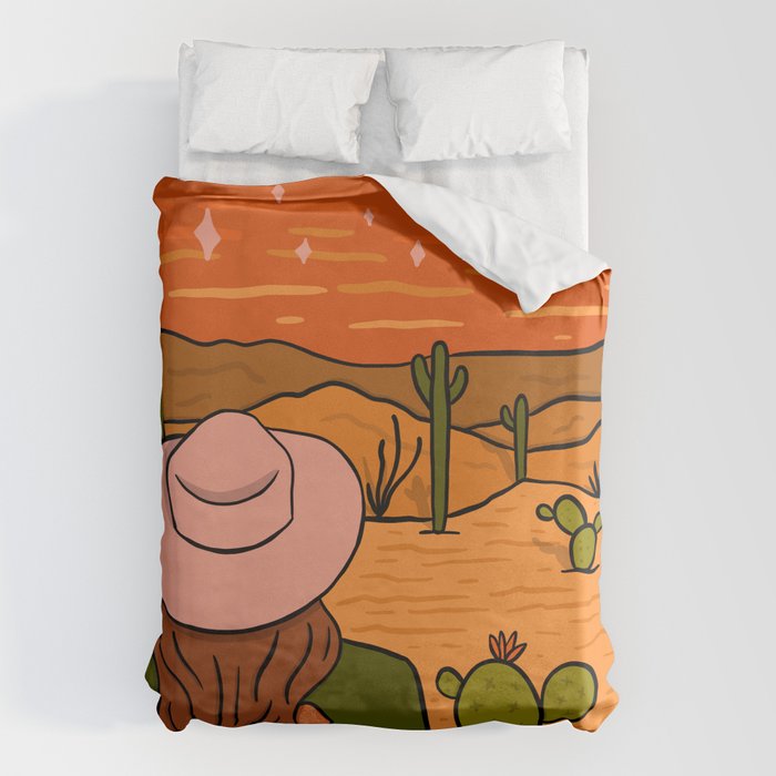 Desert Girl Duvet Cover Gallery Image 1