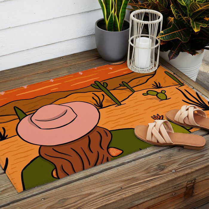 Desert Girl Outdoor Rug Gallery Image 2