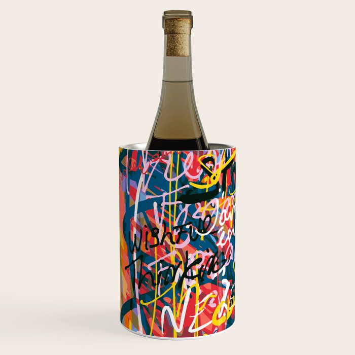 Graffiti Pop Art Writings Music by Emmanuel Signorino Wine Chiller Gallery Image 2