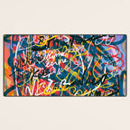 Graffiti Pop Art Writings Music by Emmanuel Signorino Desk Mat Gallery Image 3