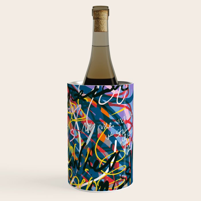 Graffiti Pop Art Writings Music by Emmanuel Signorino Wine Chiller Gallery Image 3