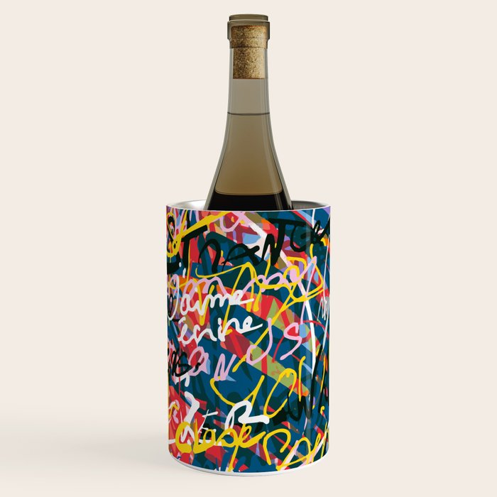 Graffiti Pop Art Writings Music by Emmanuel Signorino Wine Chiller Gallery Image 1