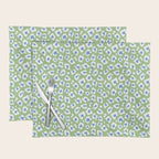 Dopamine Decor Leopard Print Blue And Green Placemat Gallery Image 1