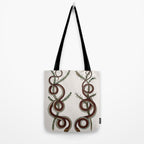 Albertus Seba Snakes  Double Spiral Vines  Tote Bag Gallery Image 2