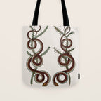 Albertus Seba Snakes  Double Spiral Vines  Tote Bag Gallery Image 1