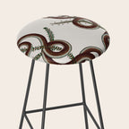 Albertus Seba Snakes  Double Spiral Vines  Stool Gallery Image 2