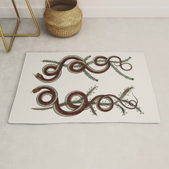 Albertus Seba Snakes  Double Spiral Vines  Rug Gallery Image 1
