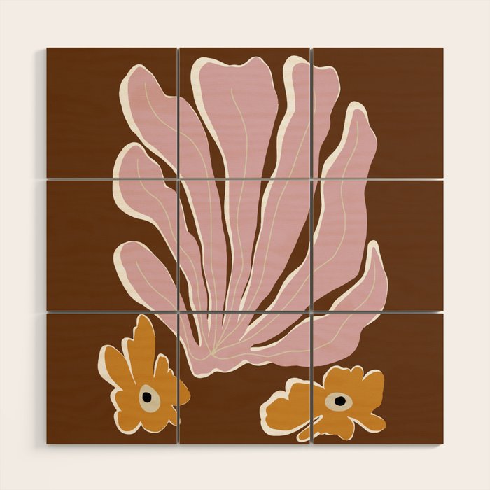 Matisse flora Wood Wall Art Gallery Image 1