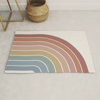 Gradient Arch XXIV Earthy Mid Century Modern Rainbow Rug Gallery Image 1