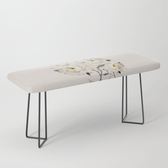 White Peonies Bench Gallery Image 1