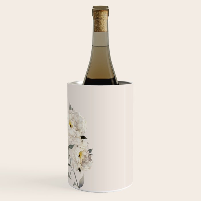 White Peonies Wine Chiller Gallery Image 3
