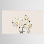 White Peonies Tablecloth Gallery Image 2