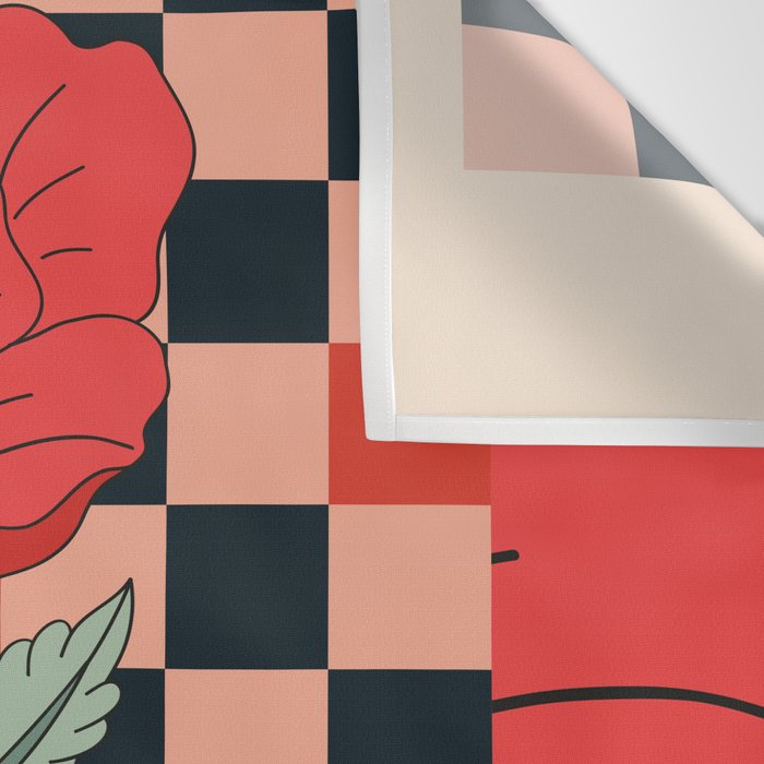 Red Roses 3 Wall Tapestry Gallery Image 3