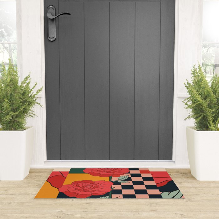 Red Roses 3 Welcome Mat Gallery Image 3