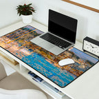Newport Harbor, Newport, Rhode Island - Cat Boats by Frederick Childe Hassam Desk Mat Gallery Image 2