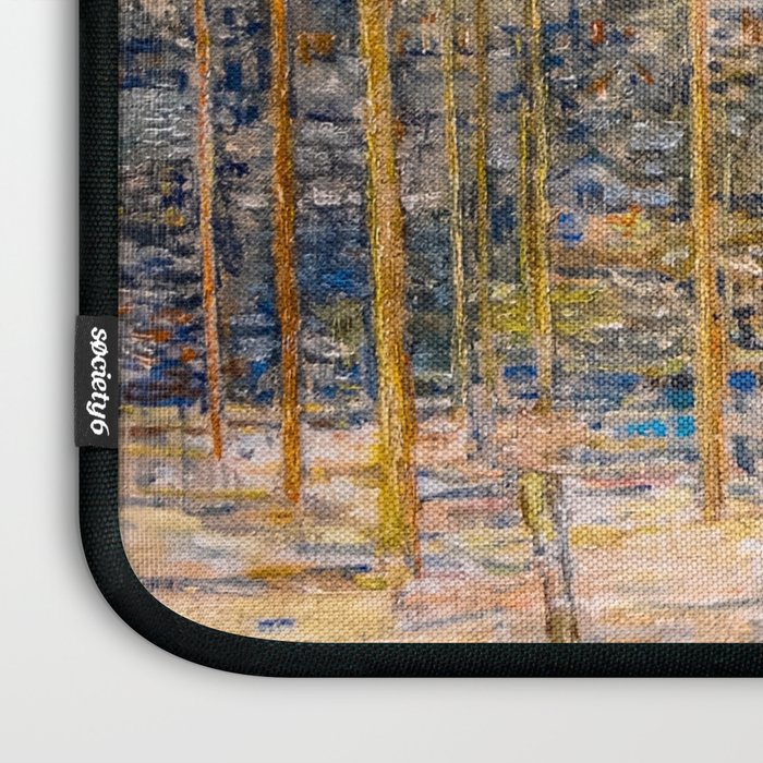Newport Harbor, Newport, Rhode Island - Cat Boats by Frederick Childe Hassam Laptop Sleeve Gallery Image 3