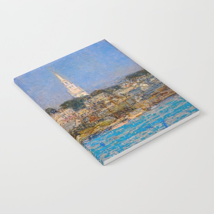 Newport Harbor, Newport, Rhode Island - Cat Boats by Frederick Childe Hassam Notebook Gallery Image 2