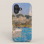Newport Harbor, Newport, Rhode Island - Cat Boats by Frederick Childe Hassam iPhone Case Gallery Image 1