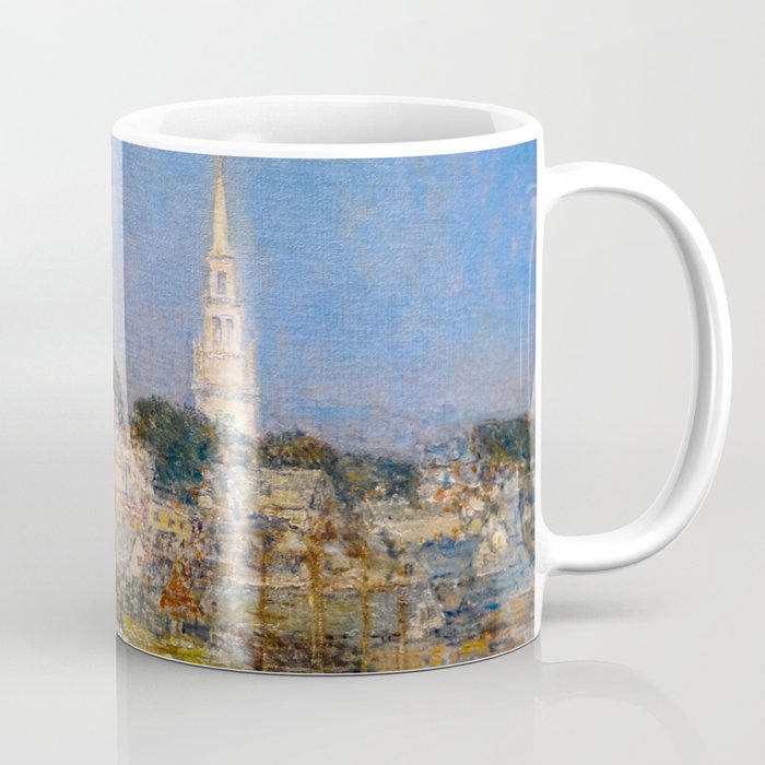 Newport Harbor, Newport, Rhode Island - Cat Boats by Frederick Childe Hassam Coffee Mug Gallery Image 1