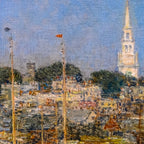Newport Harbor, Newport, Rhode Island - Cat Boats by Frederick Childe Hassam Coffee Mug Gallery Image 2
