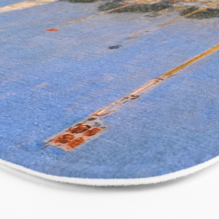 Newport Harbor, Newport, Rhode Island - Cat Boats by Frederick Childe Hassam Bath Mat Gallery Image 3