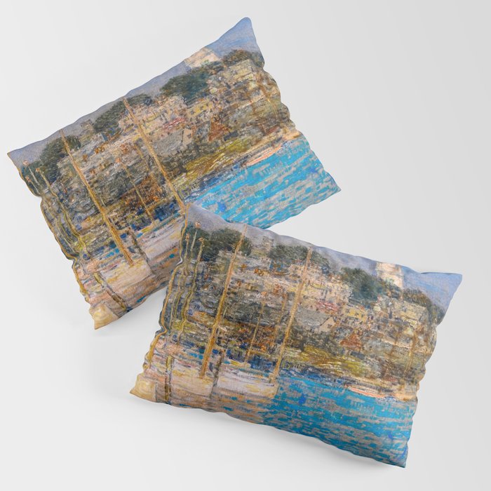 Newport Harbor, Newport, Rhode Island - Cat Boats by Frederick Childe Hassam Pillow Sham Gallery Image 3