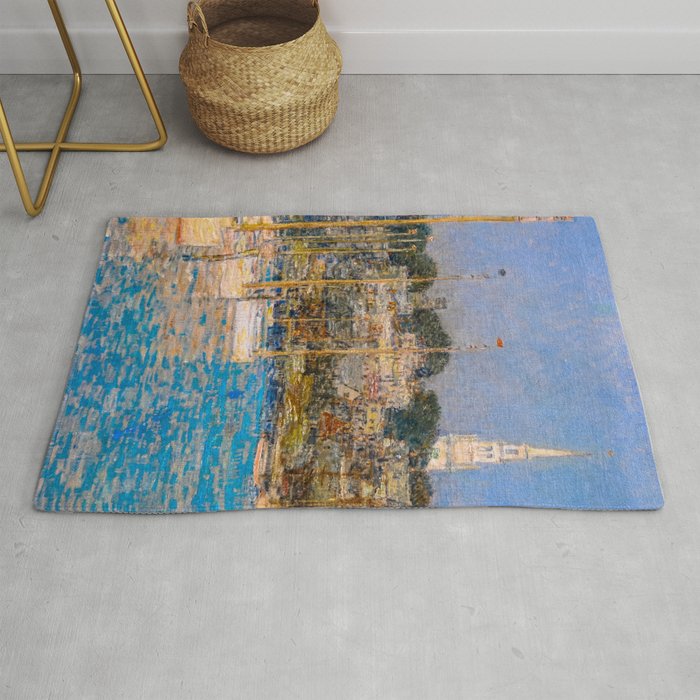 Newport Harbor, Newport, Rhode Island - Cat Boats by Frederick Childe Hassam Rug Gallery Image 1