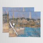 Newport Harbor, Newport, Rhode Island - Cat Boats by Frederick Childe Hassam Placemat Gallery Image 1