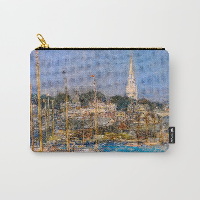 Newport Harbor, Newport, Rhode Island - Cat Boats by Frederick Childe Hassam Carry All Pouch Gallery Image 1