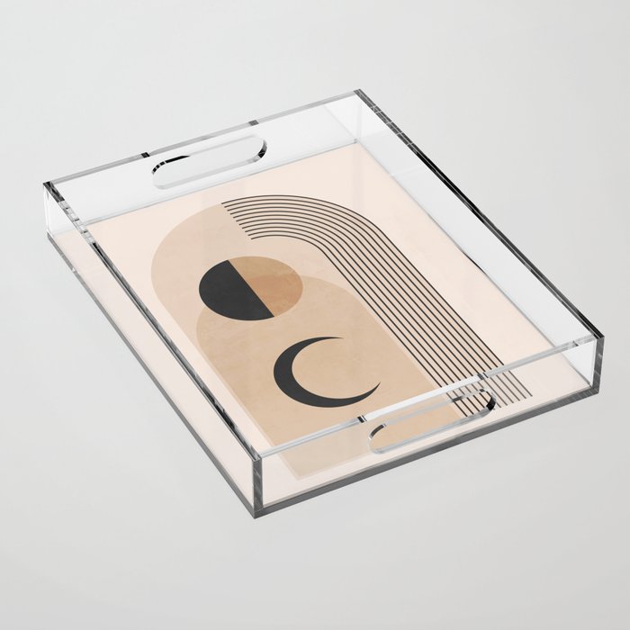 Minimal Geometric Shapes 120 Acrylic Tray Gallery Image 1