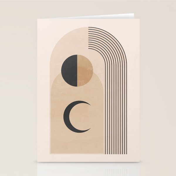 Minimal Geometric Shapes 120 Stationery Card Gallery Image 2